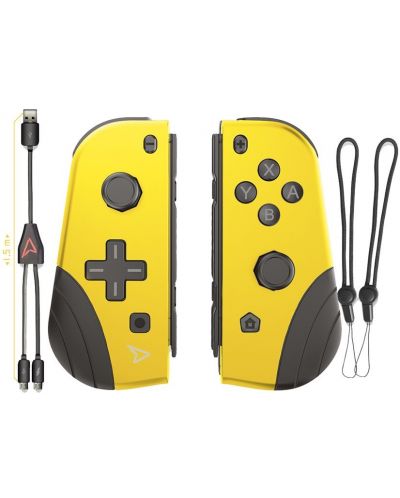 Контролер Steelplay - Twin Pads, жълт (Nintendo Switch) - 3