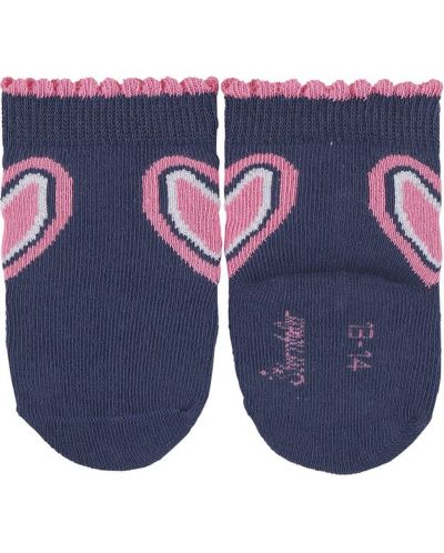 Комплект детски чорапи Sterntaler - Сърца, 17/18 размер, 6-12 м, 3 чифта - 3