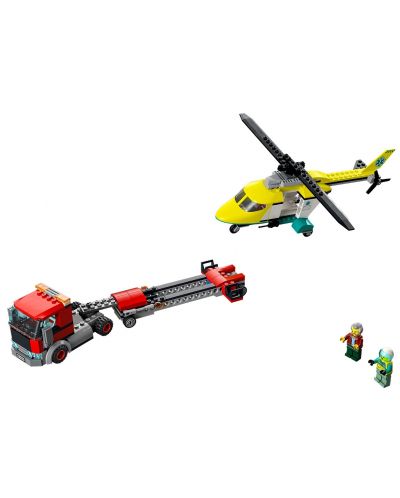 Конструктор LEGO City - Превоз на спасителен хеликоптер (60343) - 2