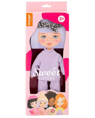 Комплект дрехи за кукла Orange Toys Sweet Sisters - Лилав анцуг - 1
