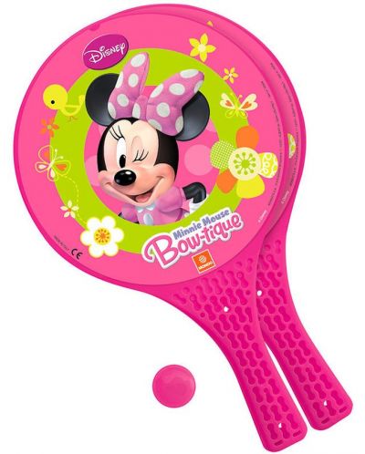 Комплект за тенис на маса Mondo - Minnie Mouse, хилки и топче - 1