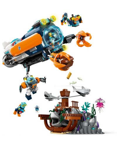 Конструктор LEGO City - Дълбоководна изследователска подводница (60379) - 3