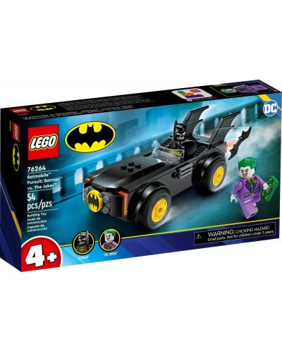 Конструктор LEGO DC Batman - Батмобил преследване: Батман срещу Жокера (76264) - 1