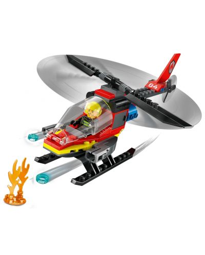 Конструктор LEGO City - Пожарен спасителен хеликоптер (60411) - 4