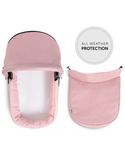 Кош за новородено Hauck - Eagle 4S Pram, Pink/Grey - 4