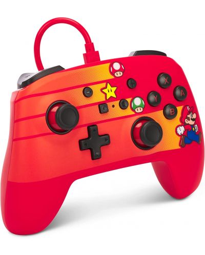 Контролер PowerA - Enhanced, жичен, за Nintendo Switch, Speedster Mario - 2