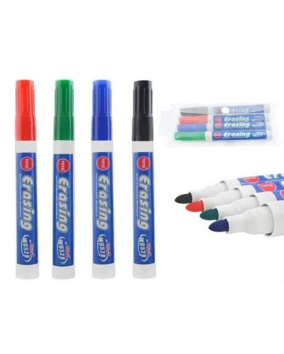 Комплект маркери за бяла дъска Iso trade - 4 цвята - 2