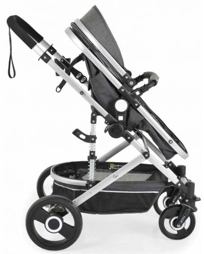 Комбинирана бебешка количка Moni - Ciara, сива с черно - 4