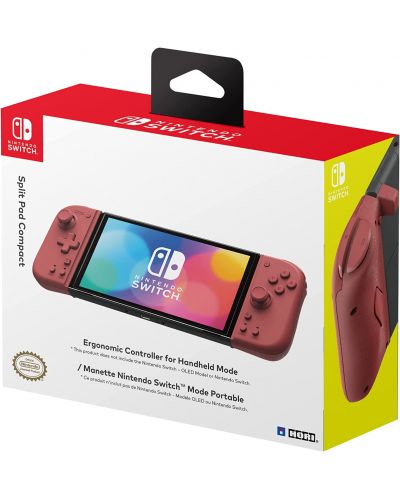 Контролер Hori Split Pad Compact, Apricot Red (Nintendo Switch) - 5