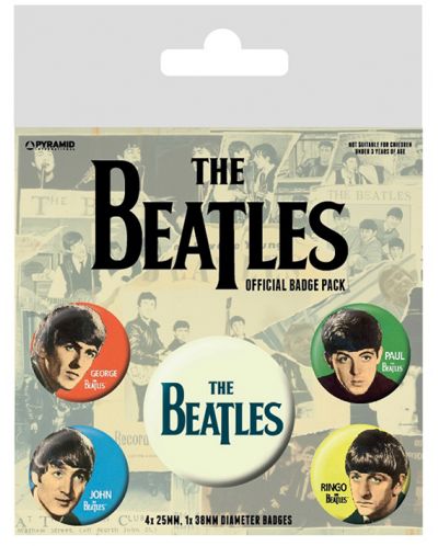 Комплект значки Pyramid Music: The Beatles - The Beatles (Band)