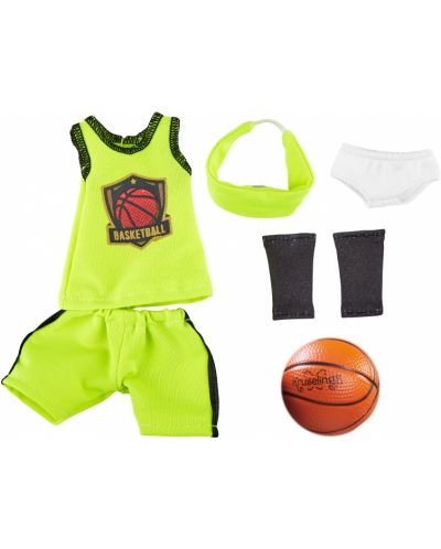 Комплект дрехи за кукла Kruselings - Баскетболен екип, Джой - 1