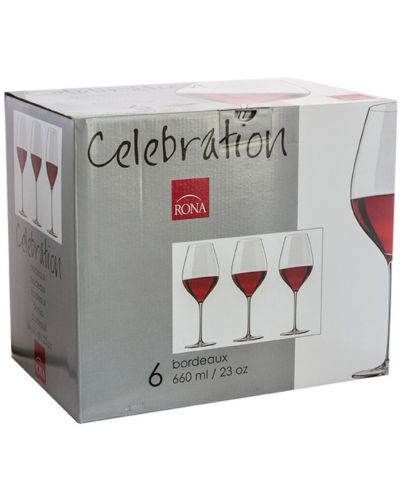 Комплект чаши за вино Rona - Celebration 6272, 6 броя x 660 ml - 2