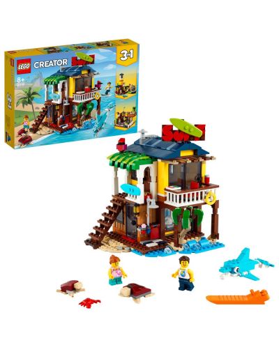 Конструктор LEGO Creator 3 в 1 - Плажна къща за сърф (31118) - 2