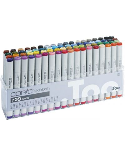 Комплект маркери Too Copic Sketch - A colors, 72 цвята - 1