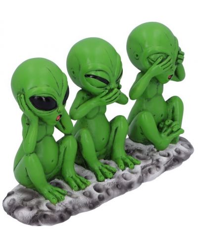 Комплект статуетки Nemesis Now Adult: Humor - Three Wise Martians, 16 cm - 3