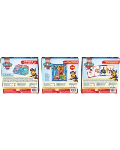 Комплект настолни игри Spin Master: Paw Patrol Bundle - Jumbo Cards, Pop-Up Game, Puzzle - 2