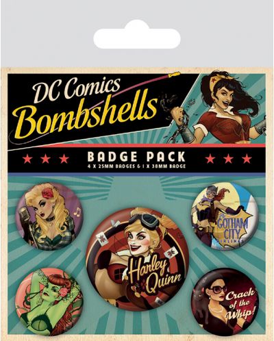 Комплект значки Pyramid - DC Comics (Bombshells)