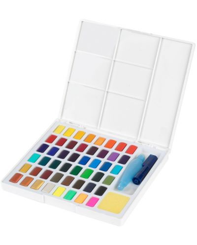 Комплект акварелни бои Faber-Castell - 48 цвята, в кутия - 2