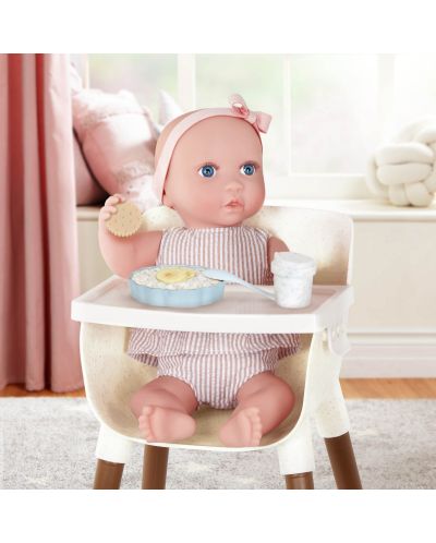 Комплект за кукли Battat Lulla Baby - Столче и аксесоари за хранене, 14 части - 4
