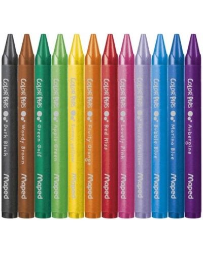 Комплект восъчни пастели Maped Color Peps, 12 цвята - 2