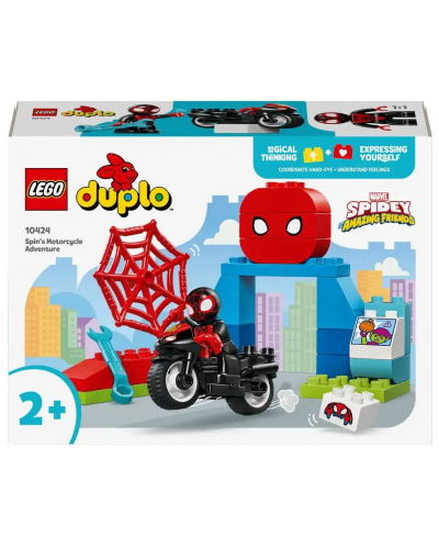 Конструктор LEGO Duplo - Мотоциклетното приключение на Спайди (10424) - 1