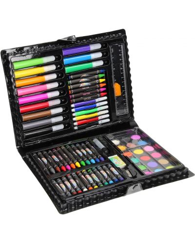 Комплект за оцветяване Grafix - 80 части в куфарче - 1