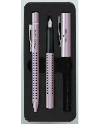 Комплект химикалка и писалка Faber-Castell Grip 2011 - Перлен - 1