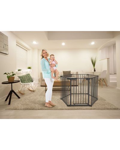 Комбинирана преграда 3 в 1 Dreambaby - Royale Converta, пепел - 6