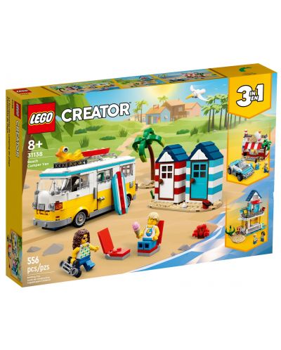 Конструктор LEGO Creator 3 в 1 - Плажен кемпер (31138) - 1