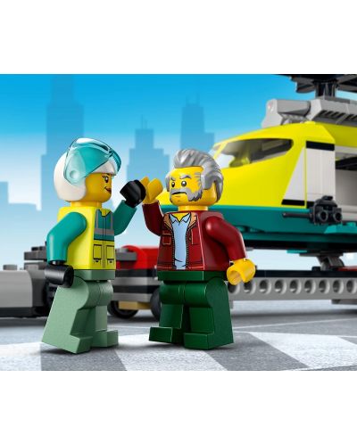 Конструктор LEGO City - Превоз на спасителен хеликоптер (60343) - 4