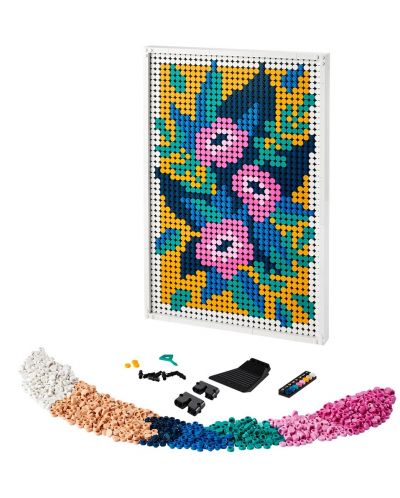 Конструктор LEGO Art - Изкуство от цветя (31207) - 2