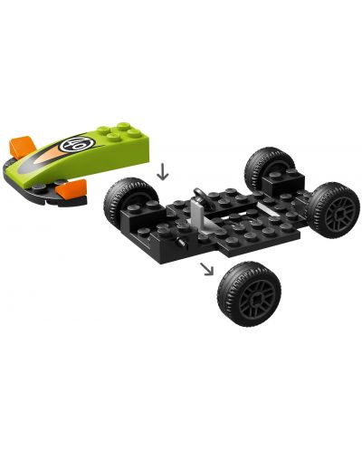 Конструктор LEGO City - Зелен състезателен автомобил(60399) - 5