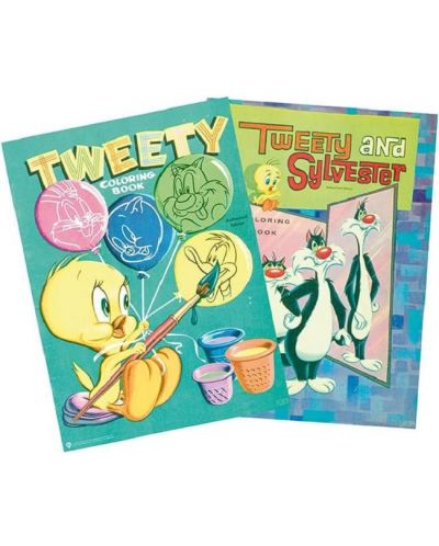 Комплект мини плакати GB eye Animation: Looney Tunes - Tweety & Sylevester - 1