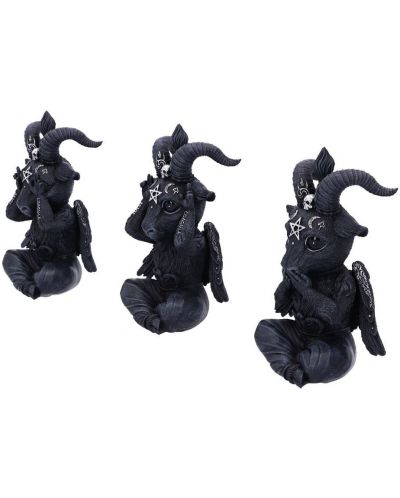 Комплект статуетки Nemesis Now Adult: Cult Cuties - Three Wise Baphoboo, 13 cm - 2