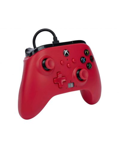 Контролер PowerA - Enhanced, жичен, за Xbox One/Series X/S, Artisan Red - 3
