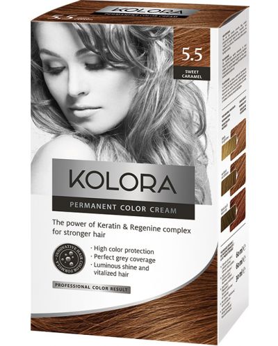 Kolora Боя за коса, 5.5 Сладък карамел - 1
