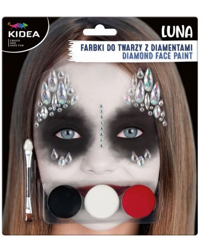 Комплект бои за лице Kidea - Лунна принцеса, с диаманти - 1