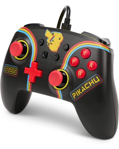 Контролер PowerA - Enhanced, жичен, за Nintendo Switch, Pokemon: Pikachu Arcade - 4