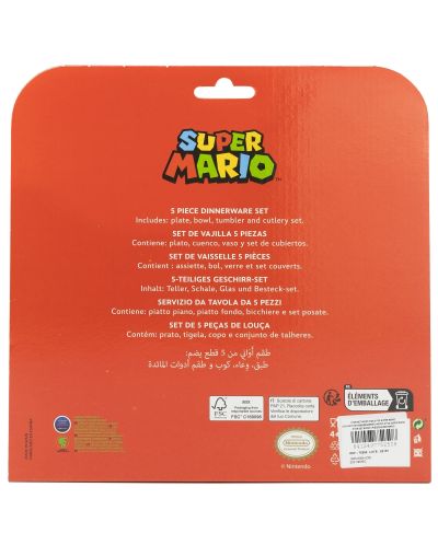 Комплект за хранене Stor - Micro, Super Mario, 5 части - 3