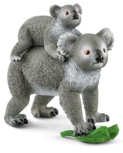 Комплект фигурки Schleich Wild Life - Мама коала с бебе - 1