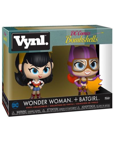 Комплект фигури Funko VYNL DC Comics: Wonder Woman - Wonder Woman & Batgirl - 2