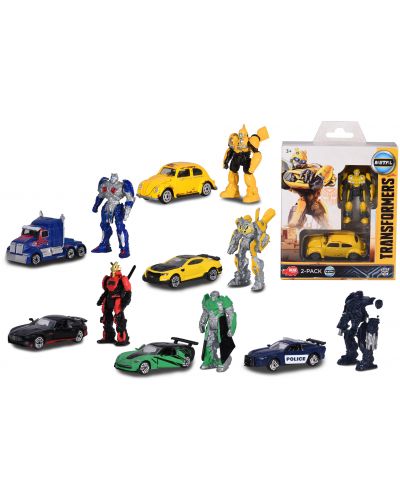 Комплект Dickie Toys Transformers - M5, кола и робот, асортимент - 2
