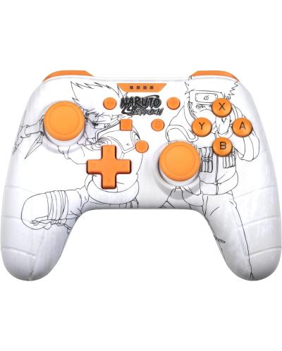 Контролер Konix - за Nintendo Switch/PC, жичен, Naruto, бял - 1