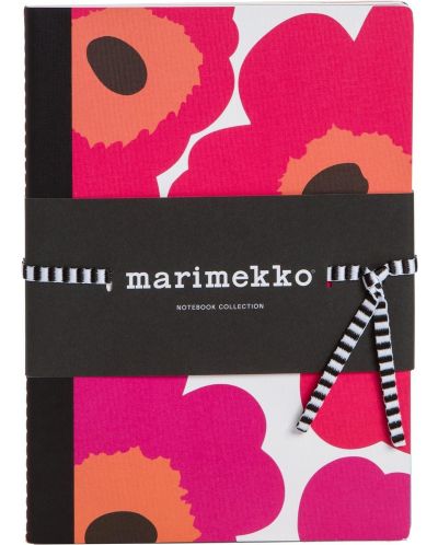Комплект тефтери Galison Marimekko - Poppies, A5, 3 броя - 1