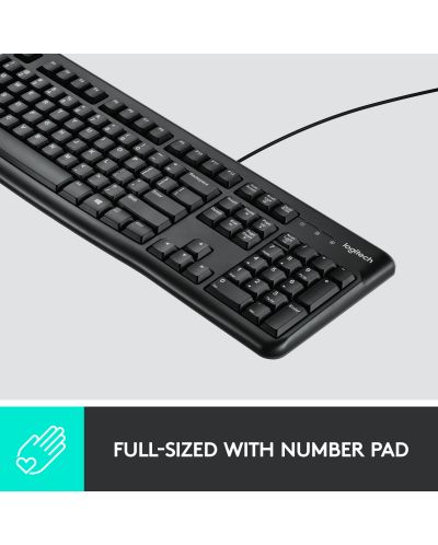 Комплект мишка и клавиатура Logitech - MK120, черен - 6