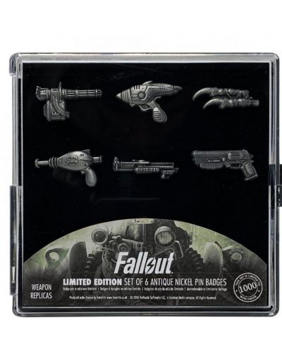 Комплект значки Bethesda Games: Fallout - Weapons - 2
