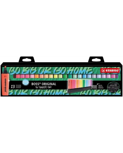Комплект текст маркери Stabilo Boss Original - Snooze One, 23 цвята - 1