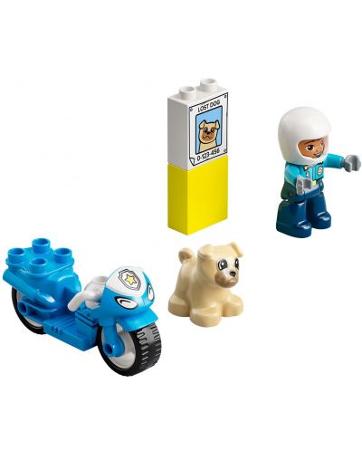 Конструктор LEGO Duplo Town - Полицейски мотоциклет (10967) - 4