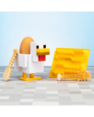 Комплект за закуска Paladone Games: Minecraft - Egg Cup & Toast Cutter - 4