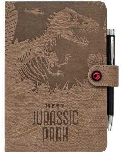 Комплект Тефтер с химикалка Erik Movies: Jurassic Park - Welcome to Jurassic Park, формат A5 - 1